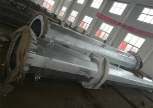 China HDG Monopole Transmission Tower , ASTM A 572 Grade 50 Monopole Transmission Line Tower factory