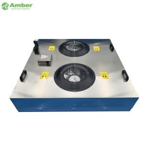 Galvanized Steel Sheet Dual-Fan FFU With Differential Pressure Sensor