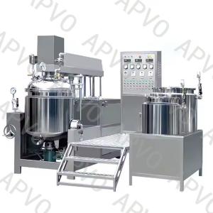 China Automatic Vacuum Homogenizer Machine Frame Type Scraper Blender For Skin Care Body Lotion factory