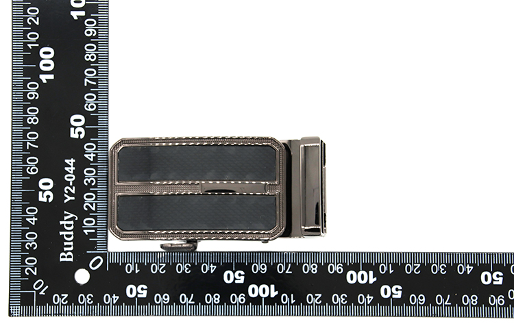Black Surface Automatic Belt Buckles With Carving Surface Treatment