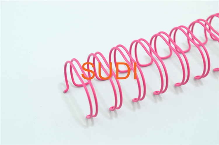 Pink Steel 7/8" Wire O Bindings, Suitable For Notebook