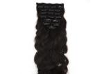 Glossy 26" Clip In Hair Extensions Malaysia Without Synthetic Hair Or Animal