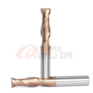 China 10mm 3/8&quot; Solid Carbide End Mill Cutter 2 Flute For Slot Milling HRC55 factory