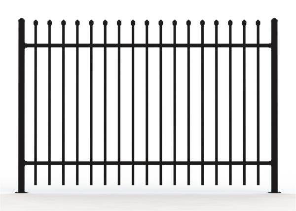 1500mm High X 2400mm Wide 2 Horizontal Rails 40X40X2.0 16 upright picket 25X25X1