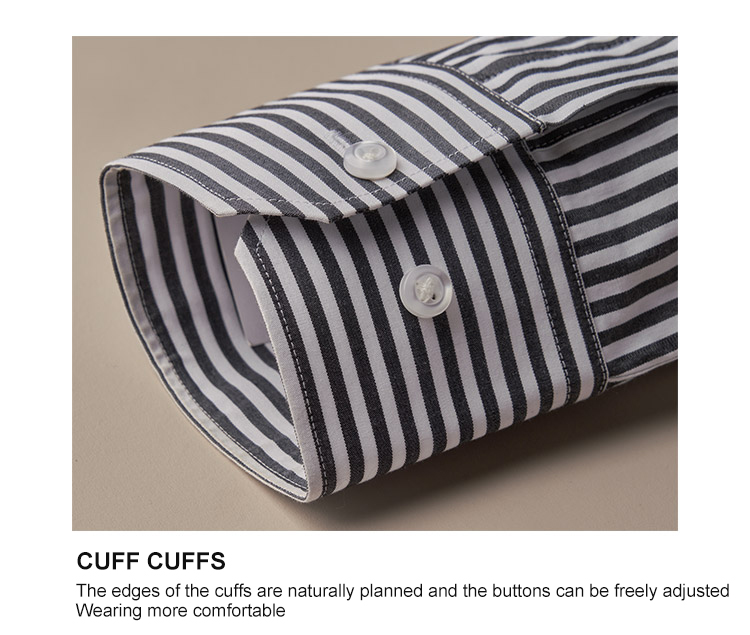 Autumn Light Luxury Men's Gray Business Casual Formal Cotton Shirt Long-Sleeved Shirt