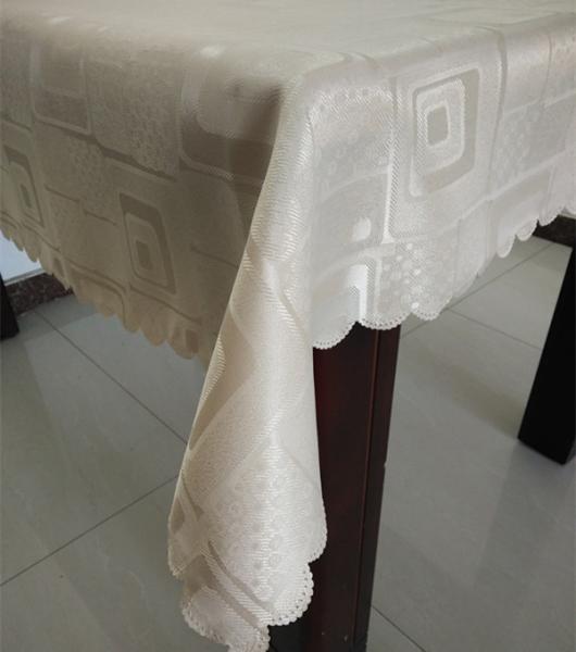 BSCI audit passed-Hot selling products-100% Polyester Jacquard table cloth for