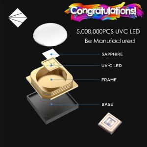 China Medical UV UVC SMD LED Chip 3535 100mA 150mA For Hospital ICU Water / Air Purifier factory