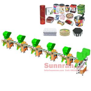 China Tin Container Lid Bottom Making Machine For Decorative Can Making factory