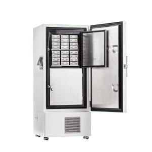 China 408 Liters Cryogenic Vaccine Cabinet Ultra Low Temperature Freezer Auto Cascade Cooling System For Lab Hospital factory