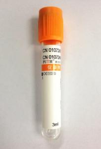 China Disposable Clot Activator Blood Collection Tube 2ml-7ml With Orange Cap factory