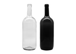 China 750ml Frosted Glass Wine Bottles Vodka Glass Bottles With Screw Cap OEM ODM on sale