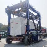 Electric Container Straddle Carrier Container Lifting Vehicle Container Handling