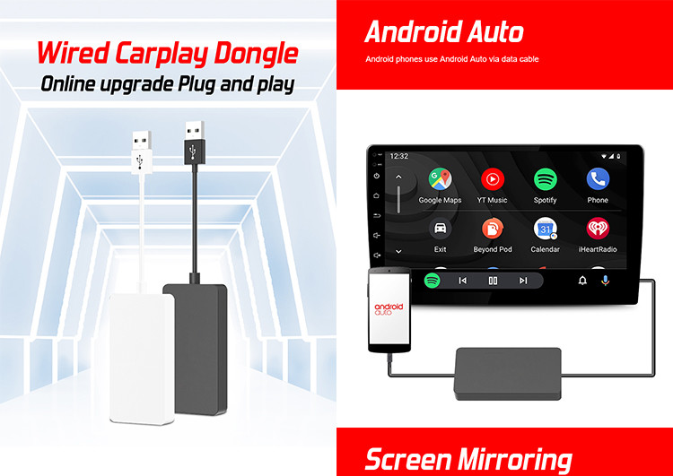 Automotive Electronic Accessories Carplay Dongle Plug And Play Auto Connect After First Pairing