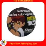 Eco-friendly promotional Tin / plastic / metal pin, Button 3D Flashing Badges