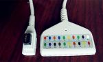 Black Brush 12 Pins GE Rozinn 10 Lead Ecg Cable Din Style Medical Cables