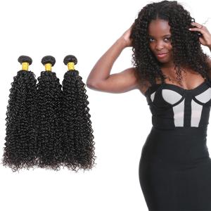 100 Unprocessed Virgin Curly Hair Bundles Natural Hair Line No Shedding