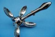 China 316 / 304 Stainless Steel Boat Anchor Nickel White Heavy Duty Boat Anchor factory