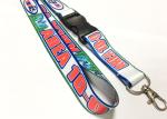 Colorful Dye Sublimation Lanyards Metal Hook Plastic Safety Buckle for Sport