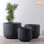 Outdoor Clay Pots Grey Clay Flower Pots Patio Planters MGO Pot Planter Set Large