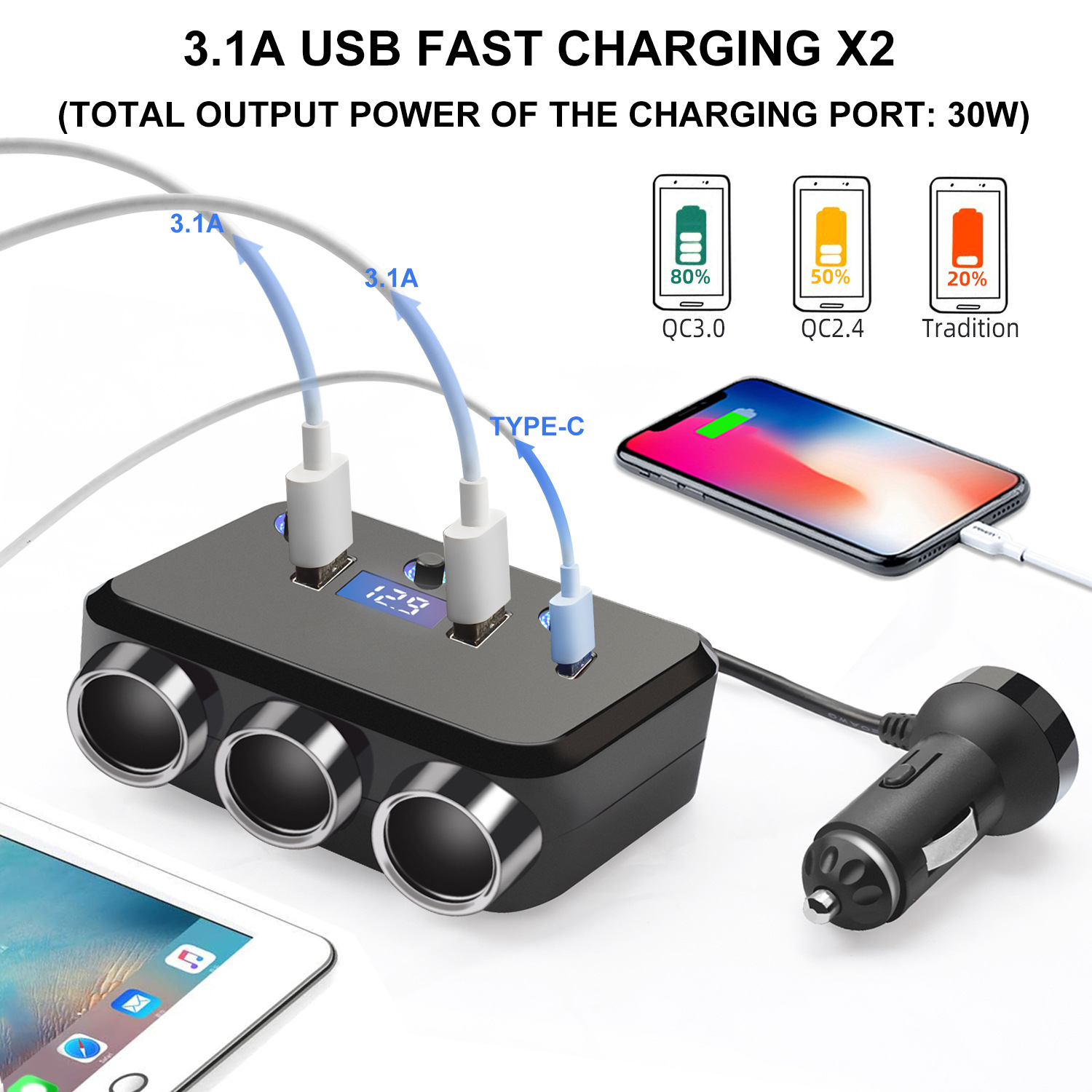 Car Phone Mount Wireless Charger For Mobile Phone Car Magnetic Wireless Charger Car Charger Fast Charging