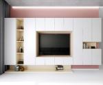 Nordic Living Room TV Shelves Three Color Warm Furniture Online Custom