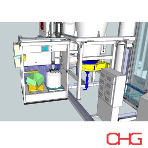 China Customizable Close Circuit Powder Supply Center For Electrostatic Powder Coating Equipment factory