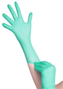 China Durable Clear Plastic Kitchen Gloves , Sterile Rubber Gloves No Color Difference factory