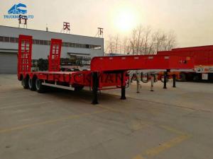 China Customizec 70 Tons Low Bed Container Trailer Used For Transport Excavator factory