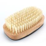 Private Label Square Men Wave Brush Beach Wood Handle Medium Hard Boar Bristle
