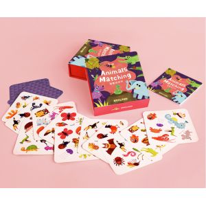 China CMYK Printing Animal Matching Cards For Kids Education on sale