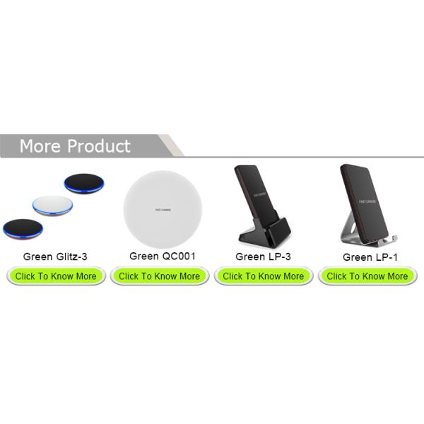 Black / White Fast Wireless Mobile Charger , Wireless Charging Pad PC ABS CE FCC Rohs