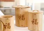 Luxury Gift Packing Box Wooden Gift Packaging Tea Coffee Round Box With Custom