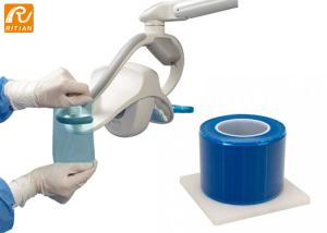 China Dental Medical Barrier Film PE Barrier Tape Dental Adhesive / Non Adhseive Edge factory