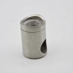 Post left Connector to tube for railling, Satin or Mirror finishing, SS304
