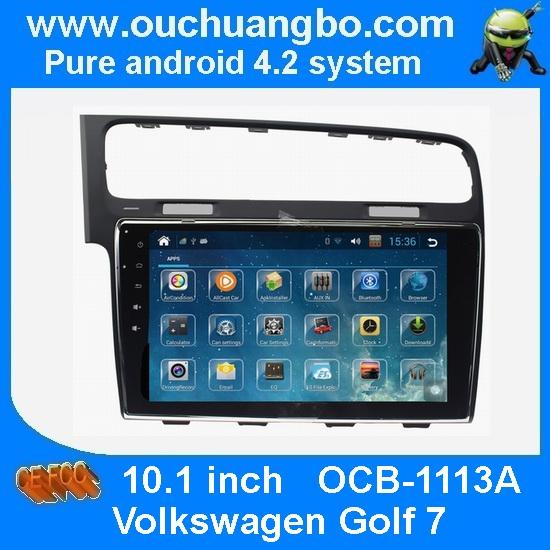 Ouchuangbo autoradio DVD GPS stereo multimedia android 4.2 VW golf 7 support 4