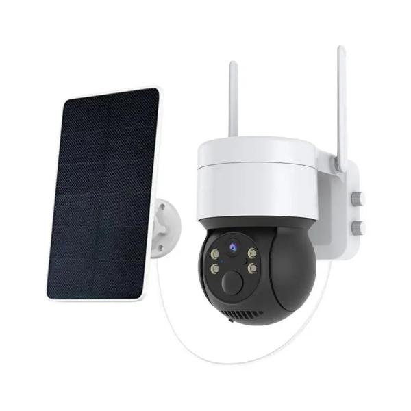 China Solar CCTV Camera WiFi With Two-Way Voice 360 Rotation HD 1080P PTZ Camera For Home Security Surveillance factory