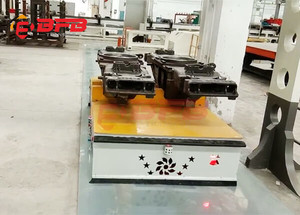 Electric Trackless Agv Battery Powered Trolley For Redar Guidance