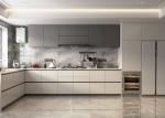 European Style Simple Design To Bake Lacquer Ambry Solid Wood Kitchen Cabinet