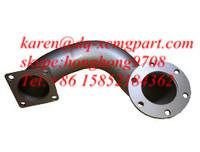 China Weichai Engine Exhaust Pipe Bended 612600110506, Xcmg wheel loader spare part factory