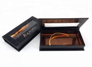 China 3D 25mm Luxury Eyelash Packaging Paper Box With PVC Window UV Coating factory