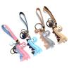Buy cheap Printing Logo Horse Leather Keychain , 4.5CM Personalised Animal Keyrings from wholesalers