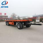 20ft 40ft 20-40Tons Small Flatbed Cargo Trailer Full Trailer Max Payload 40T 2/3