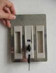 High Security Metal Cupboard plastic sliding door Cyber Lock