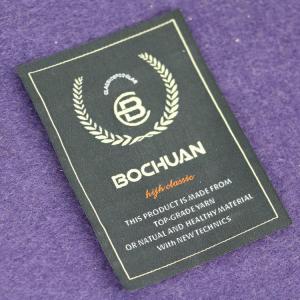 China Sew On Clothes Woven Neck Labels Weaving Main Labels Tags Center Fold factory