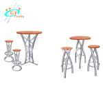 Modern Club 1.2m Aluminum Bar Table And Chair