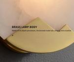 Luxury Alabaster Bedroom Bedside Wall Lamp Creative Staircase Aisle Art