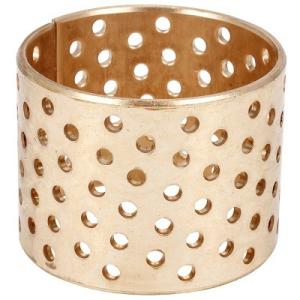 China Perforated 60x65x50mm Bronze Plain Bearing Cusn8 Collar Bush factory