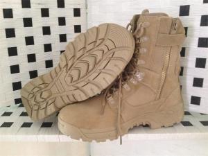 China Hot sale desert leather army boot factory