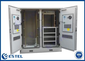 China Steel 2pcs Compartments FCC Outdoor Telecom Enclosure factory
