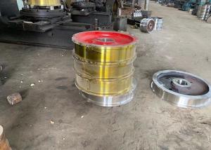 China Custom Overhead Crane Parts Crane Trolley Wheels 200mm-900mm Diameter factory